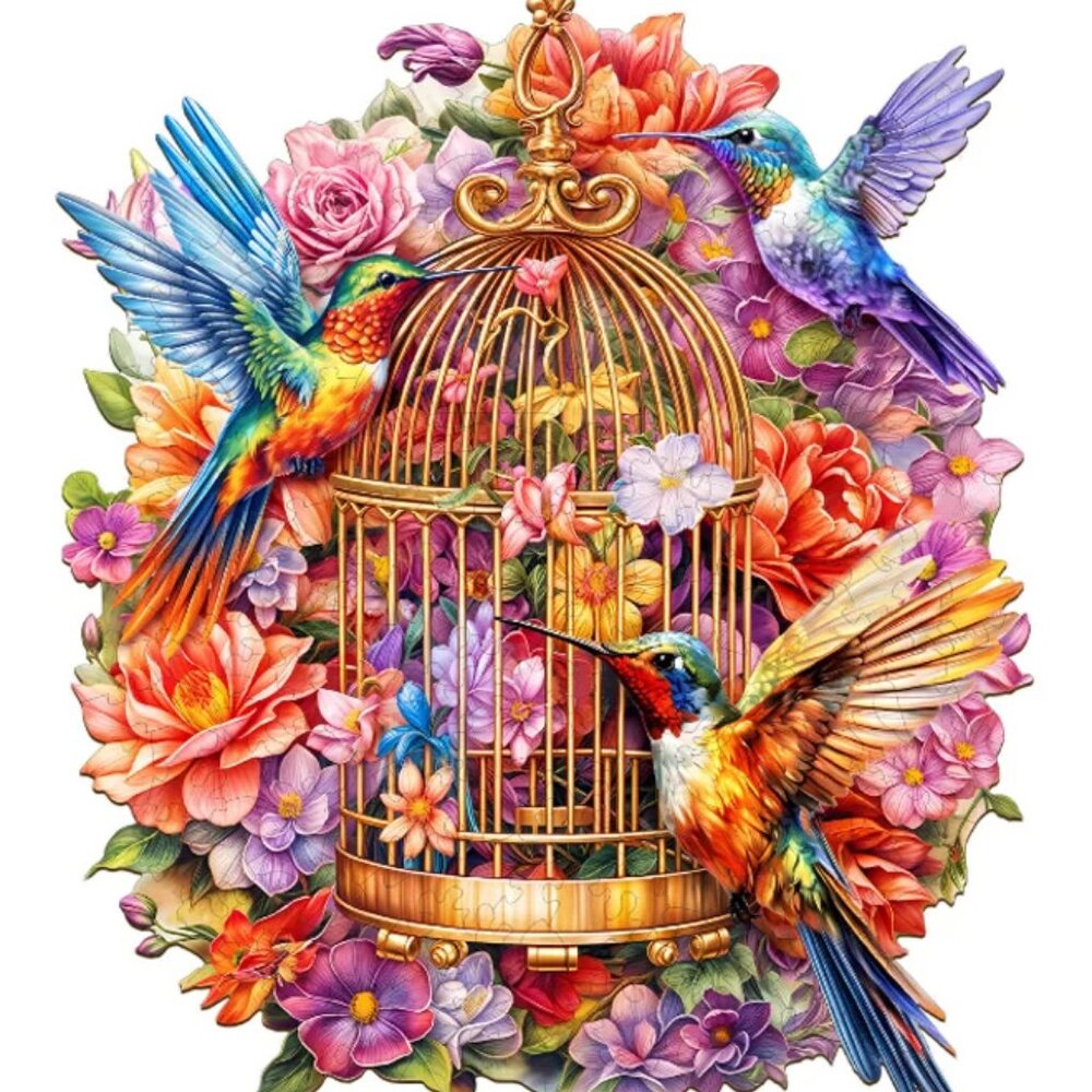 Garden Symphony wooden jigsaw puzzle